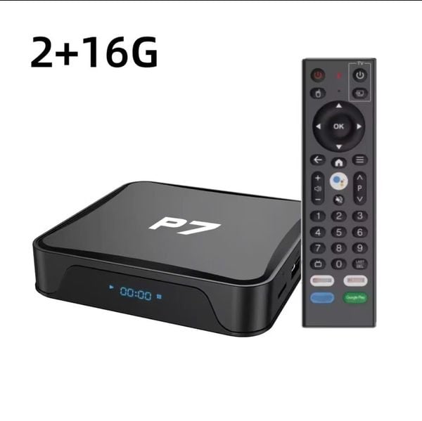 Tivi Box P7 Android TV 12 – CPU H618, Wifi 6, Bluetooth 5.0 New 2025