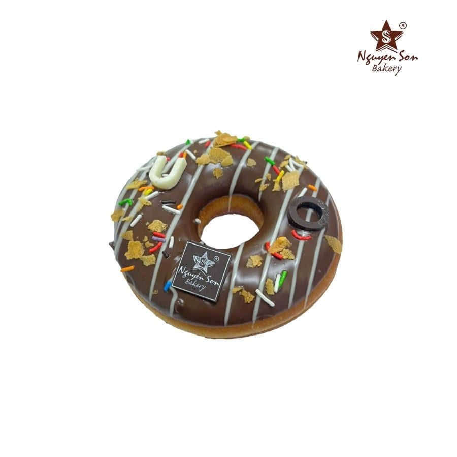  Bánh Donut Chocolate Đen 