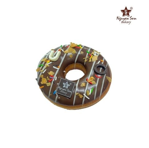 Bánh Donut Chocolate Đen 