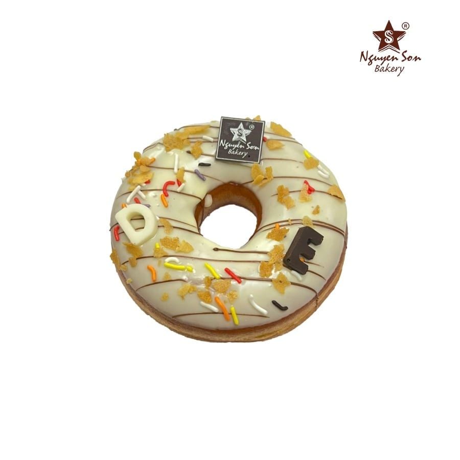  Bánh Donut Chocolate Trắng 