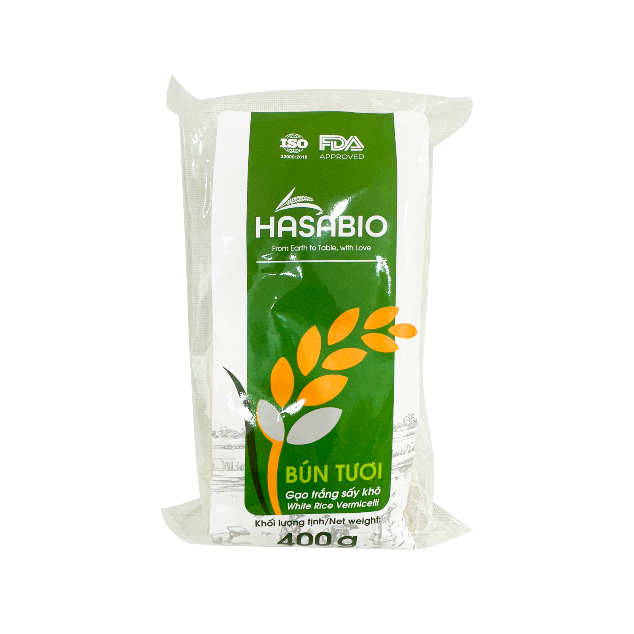 Bún tươi sấy khô HASABIO 400G