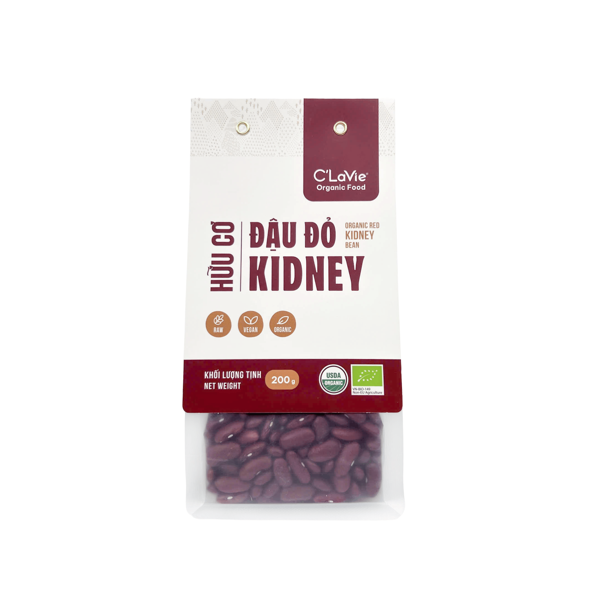 Đậu đỏ kidney hữu cơ C'LaVie 200g