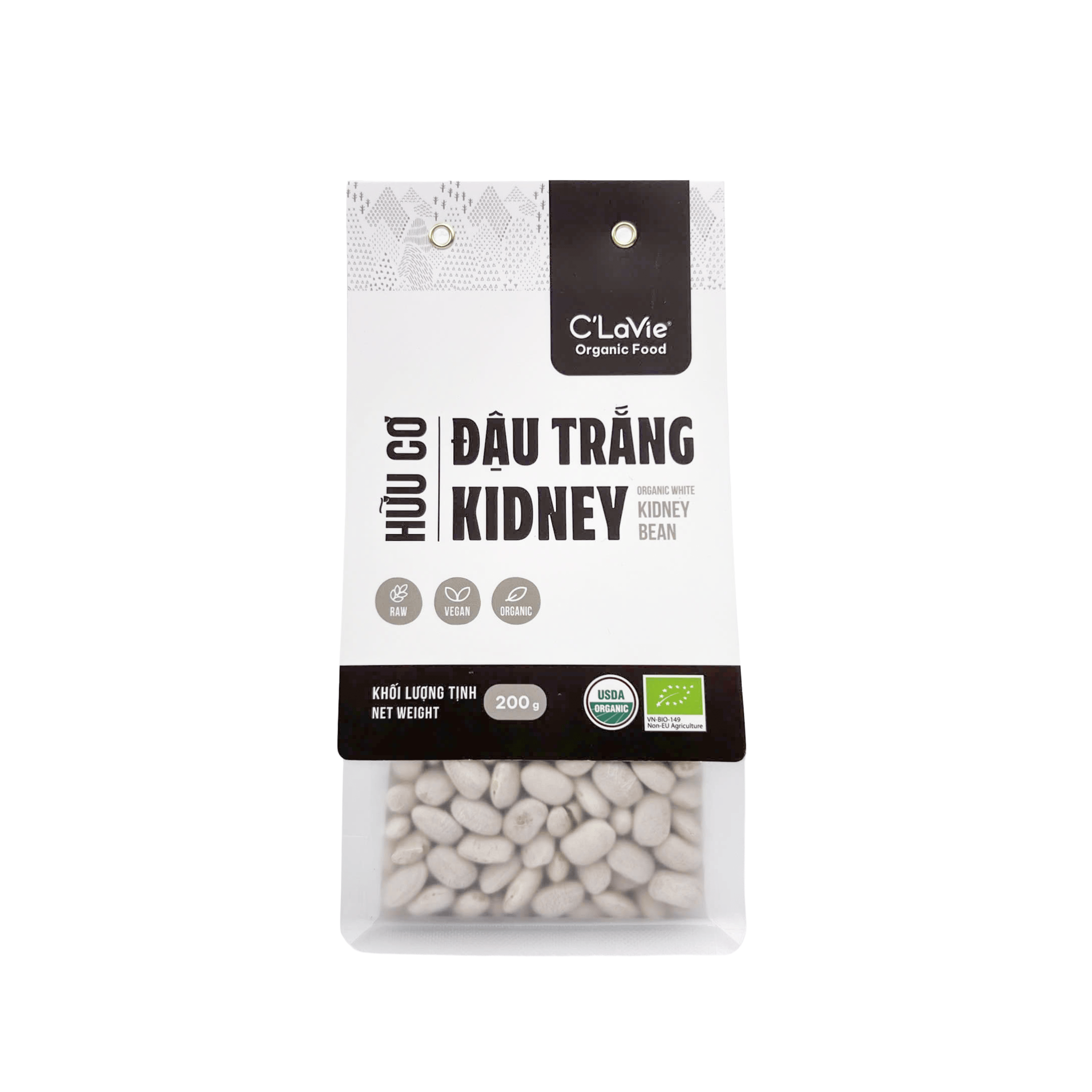 Đậu trắng kidney hữu cơ C'LaVie 200g