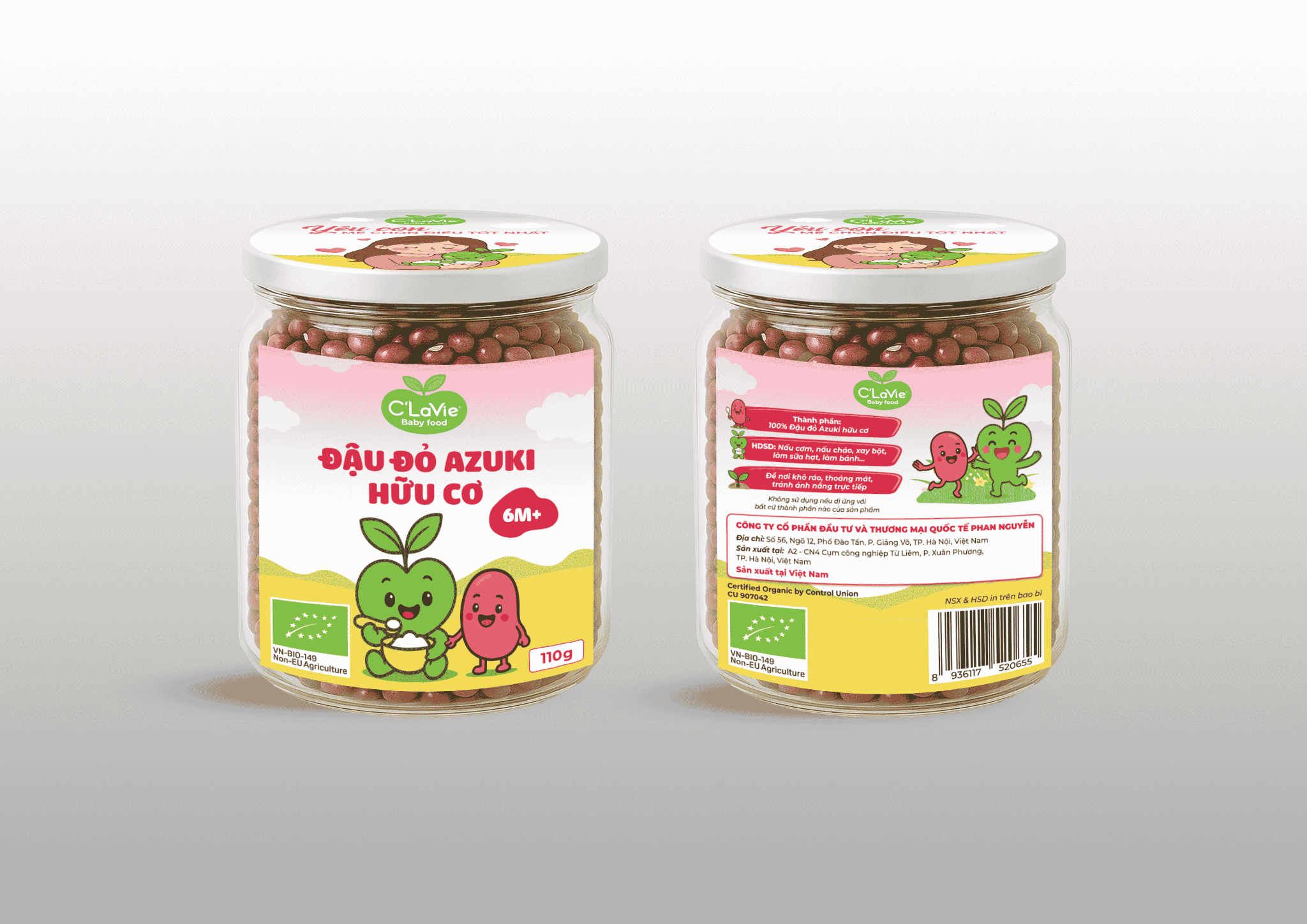 Đậu đỏ Azuki hữu cơ C'LaVie 110g