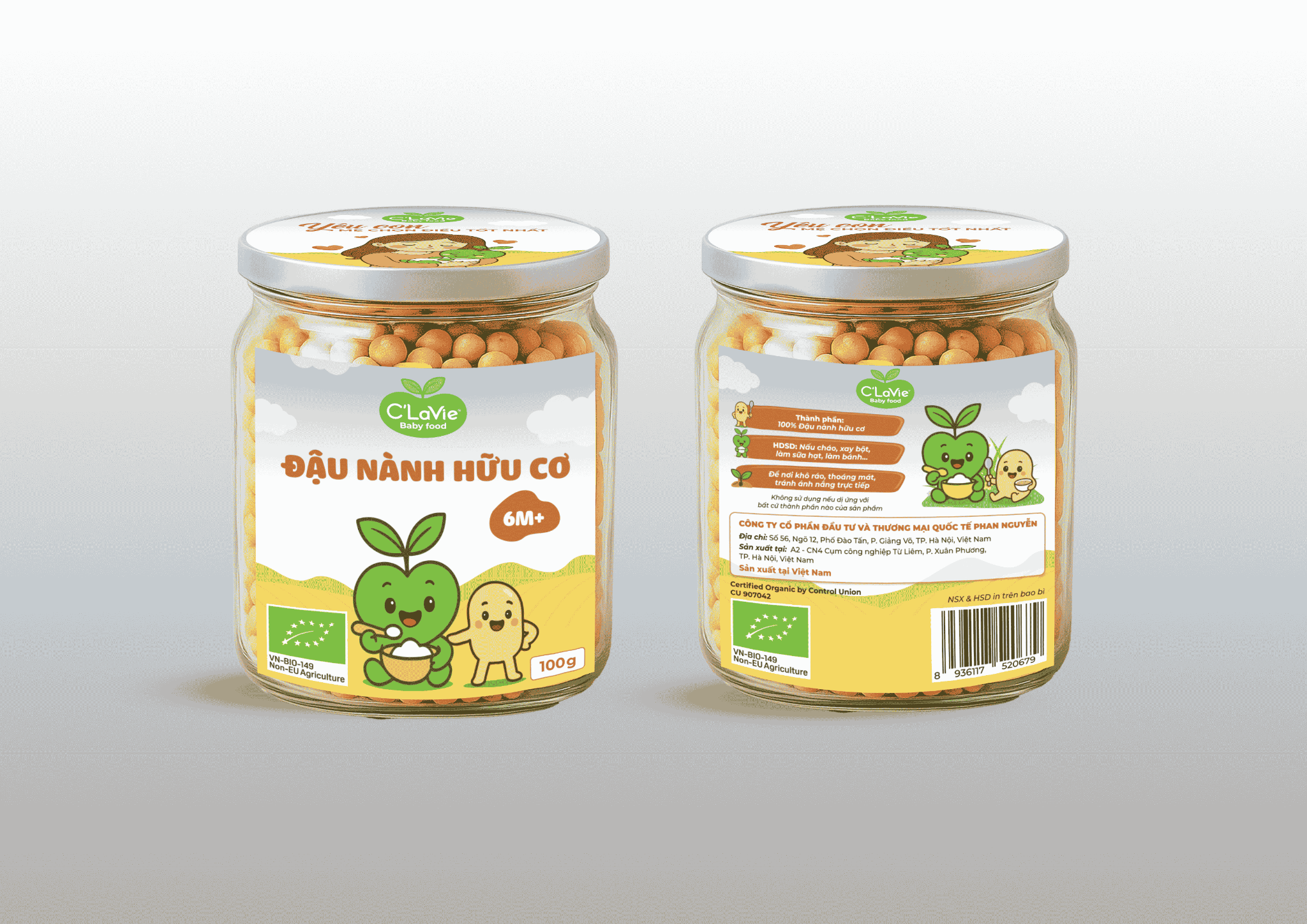 Đậu nành hữu cơ C'LaVie 100g