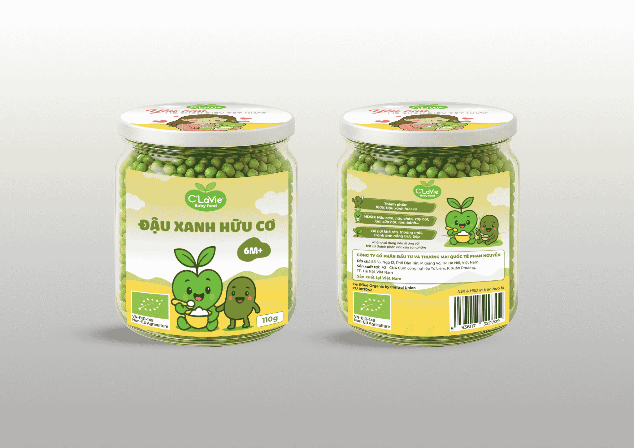 Đậu xanh hữu cơ C'LaVie 110g