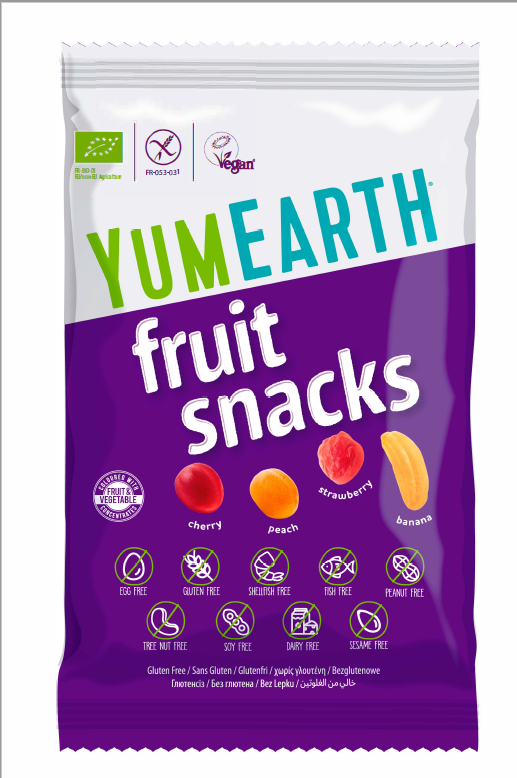 Kẹo dẻo hữu cơ 4 hương vị trái cây Yumearth 50g