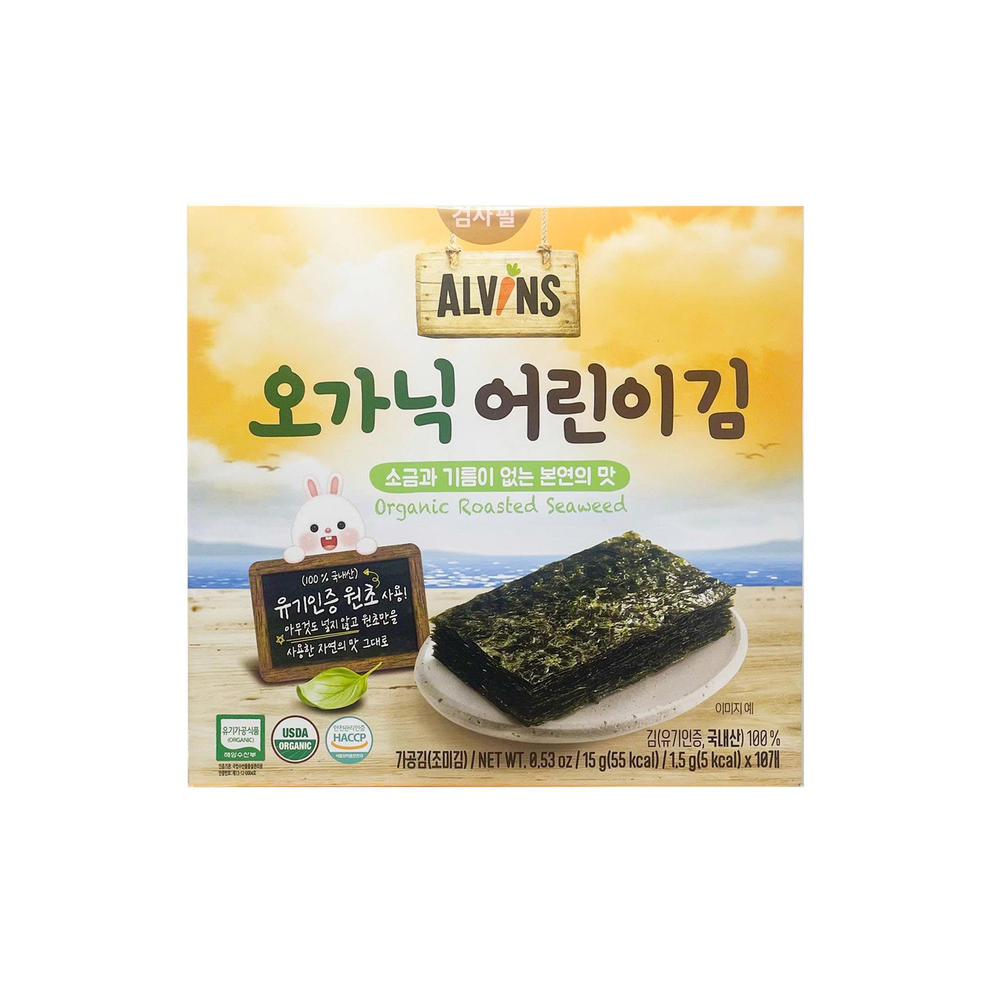 Rong biển hữu cơ tách muối cho bé Alvins 15g