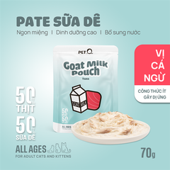 Pate sữa dê cho mèo PetQ 70g