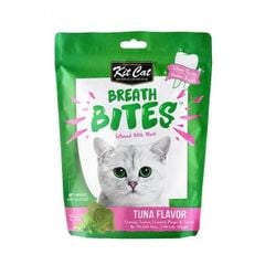 Bánh thưởng sạch răng cho mèo Kit Cat Breath Bites 60g