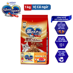 Thức ăn hạt cho mèo Silver Spoon vị cá ngừ 1kg