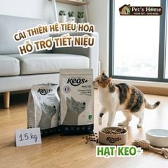Hạt Keos+ hỗ trợ tiết niệu cho mèo vị cá biển 1,5kg
