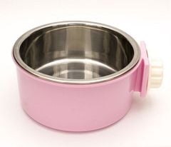 Chén gắn chuồng inox đế nhựa 14cm