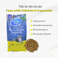 Hạt Snappy Tom topping cá cơm cho mèo 1,5kg