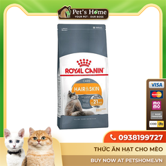 Hạt Royal Canin Hair and Skin Care chăm sóc da lông cho mèo 400g
