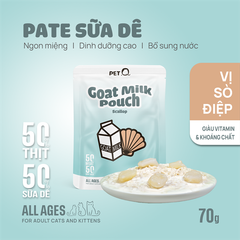 Pate sữa dê cho mèo PetQ 70g