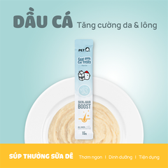 Súp thưởng sữa dê cho mèo PetQ 15g