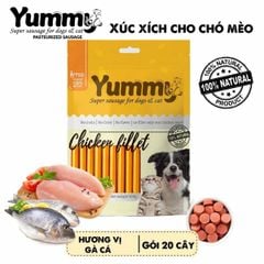 Xúc xích cho chó mèo Yummy 400g (20 cây)