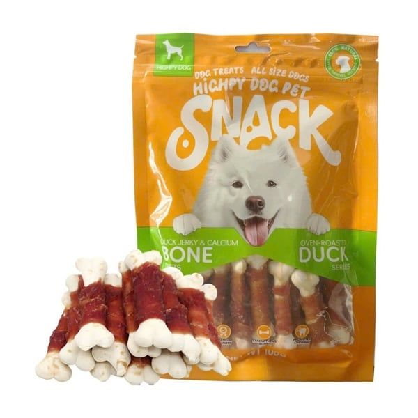 Xương sữa cuộn thịt vịt Highpy Dog 100g