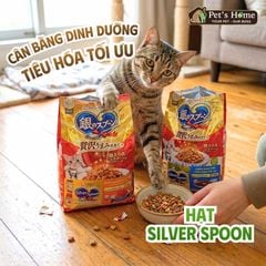 Thức ăn hạt cho mèo Silver Spoon vị cá ngừ 1kg