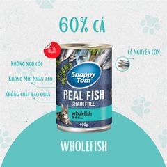 Pate Snappy Tom Grain Free cho mèo 400g