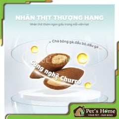 Hạt PetQ C90 – Thức ăn hạt Churro nhân thịt cho mèo mọi lứa tuổi 1kg