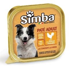 Pate Simba cho chó vị gà và gan khay 150g