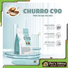Hạt PetQ C90 – Thức ăn hạt Churro nhân thịt cho mèo mọi lứa tuổi 1kg
