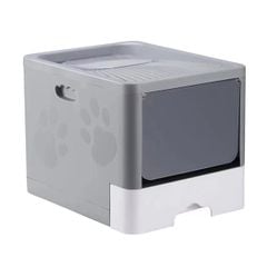 Nhà vệ sinh mèo hình hộp mái dốc