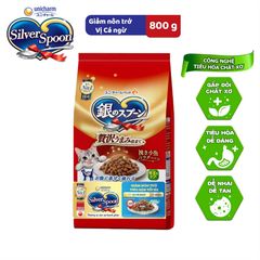 Thức ăn hạt cho mèo Silver Spoon vị cá ngừ 1kg