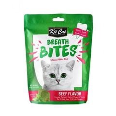 Bánh thưởng sạch răng cho mèo Kit Cat Breath Bites 60g
