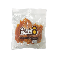 Phi Lê Gà sấy quấn que sữa Pet8 JJA44 400g