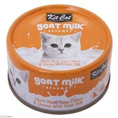 Pate sữa dê Kit Cat gà xé lon 70g