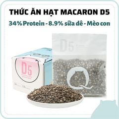 Thức ăn hạt cho mèo PetQ Macaron D5 200g