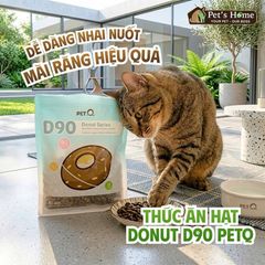 Thức ăn hạt cho mèo PetQ Donut D90 200g