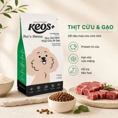 Hạt Keos+ cho giống chó nhỏ thịt cừu và gạo 3kg