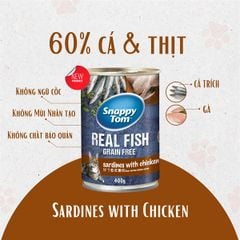 Pate Snappy Tom Grain Free cho mèo 400g