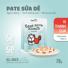 Pate sữa dê cho mèo PetQ 70g
