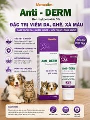 Kem bôi Anti Derm đặc trị viêm da, ghẻ, xà mâu cho chó, mèo 40g