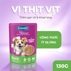 Pate dạng mousse cho chó Faenbei gói 130g