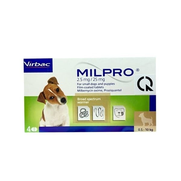 Xổ giun Virbac Milpro chó 0,5-10kg