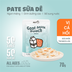 Pate sữa dê cho mèo PetQ 70g