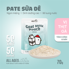 Pate sữa dê cho mèo PetQ 70g