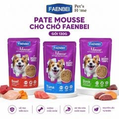Pate dạng mousse cho chó Faenbei gói 130g