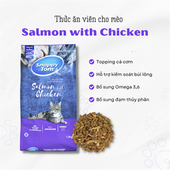 Hạt Snappy Tom topping cá cơm cho mèo 1,5kg