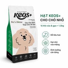 Hạt Keos+ cho giống chó nhỏ thịt cừu và gạo 3kg