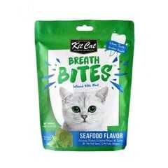 Bánh thưởng sạch răng cho mèo Kit Cat Breath Bites 60g