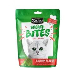 Bánh thưởng sạch răng cho mèo Kit Cat Breath Bites 60g