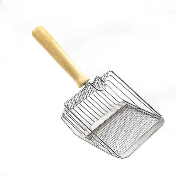 Xẻng xúc cát inox cán gỗ