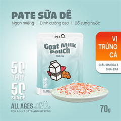 Pate sữa dê cho mèo PetQ 70g